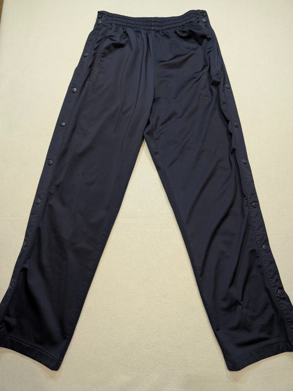 Vintage Foot Locker Navy Tearaway Snap Track Pants Men's M Y2K